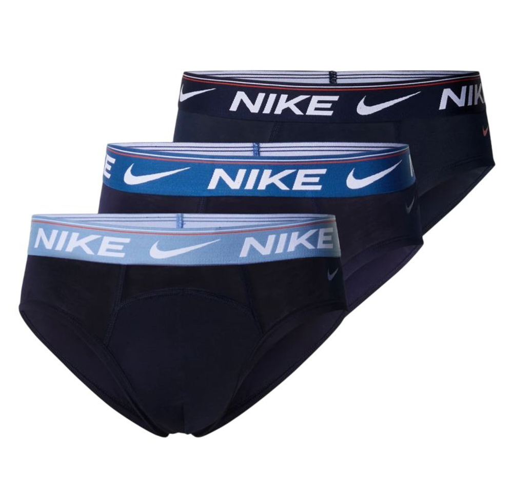 Боксерки теннисные Nike Ultra Comfort Hip Brief 3P - obsidian blue/crt blue/obsidian