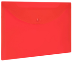 Папка-конверт с кнопкой А5 малый формат "Universal" красная, 0,15мм/ (BRAUBERG)