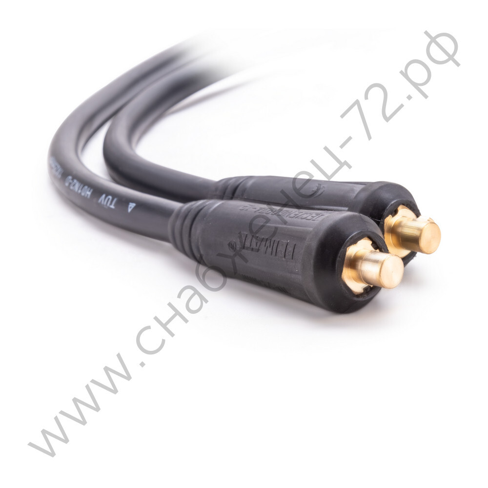 Кабели сварочные дл.2м, разьем 25мм2, электрододержатель, зажим.