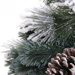 Ёлка светодиодная «Царская» 210 см,ПВХ+леска, шишки, белое напыление, Теплый белый (270 веток) (T2121-210)