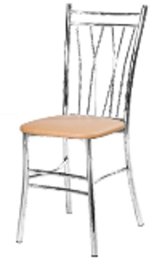 Стул Лион (Хром, каркас СТ) Сиденье (трапеция кож.зам 11 мс) Мир стульев