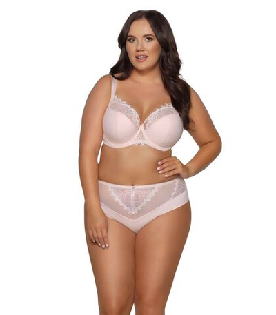 Бюстгальтер Rossa с чашками +size на тонком поролоне (Размер: 90G) (Цвет: пудровый)