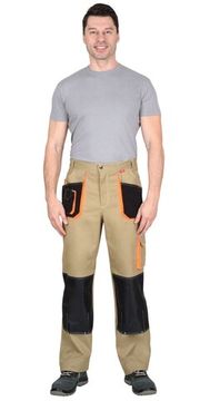 Брюки "Сириус-Манхеттен" (песочный/черный/оранжевый)