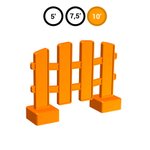 Элемент заборчика оранжевый для конструктора