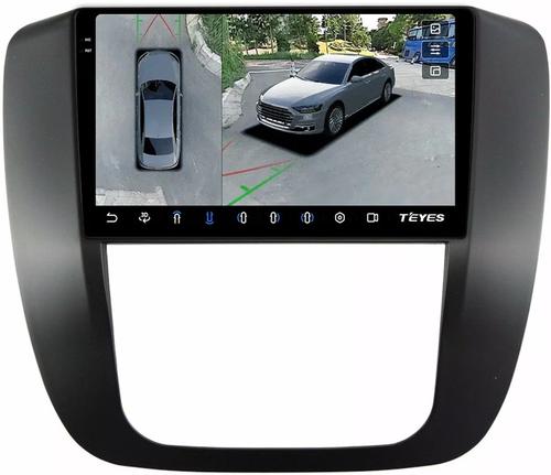 Магнитола для Chevrolet Tahoe 900 2006-2014 (рамка черная) - Teyes CC3-2K-360 на Android 10, Быстрая, 2K QLED, CarPlay, 4G SIM-слот, 4 камеры в комплекте