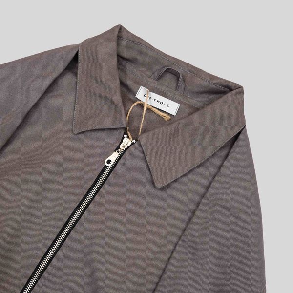 Куртка Zip-Up Shirt Jacket Shark Skin серая - фото 8