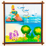 Пазлы-пара сказочные персонажи