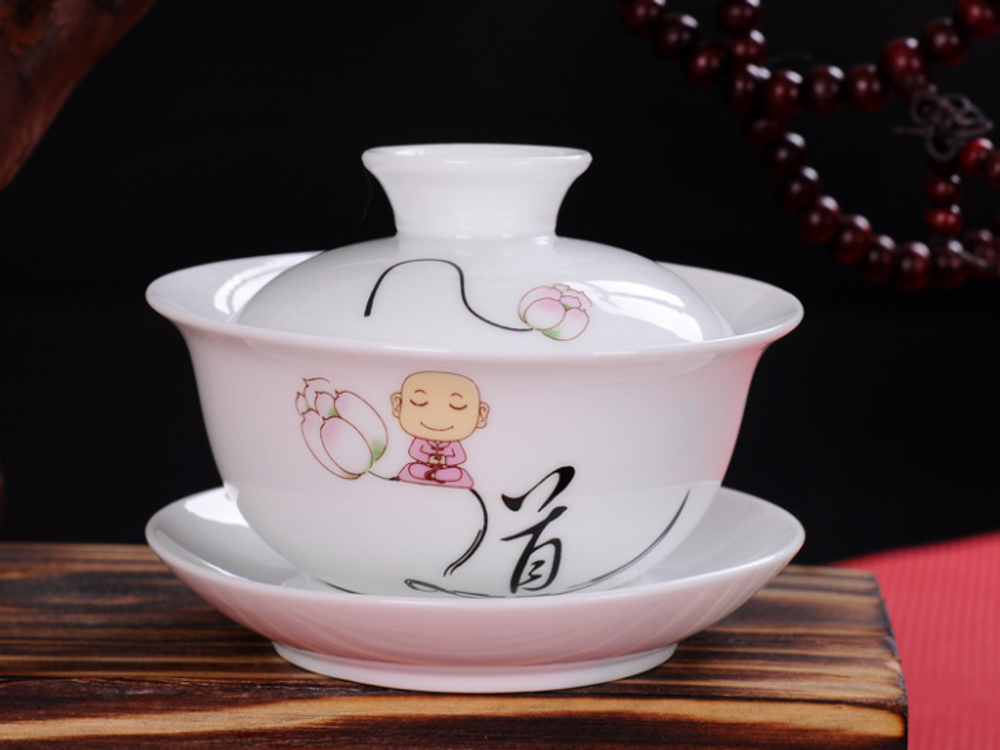 268021.1 Гайвань ДАО "Дао" 120мл. h=65 мм, d=93 мм, фарфор белый