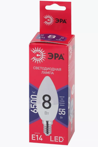 ЛАМПА СВЕТОДИОДНАЯ ЭРА ЭКО LED B35-8W-865-E14