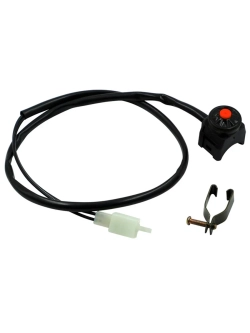 -+ Кнопка выключения двигателя для мотоцикла круглая красная