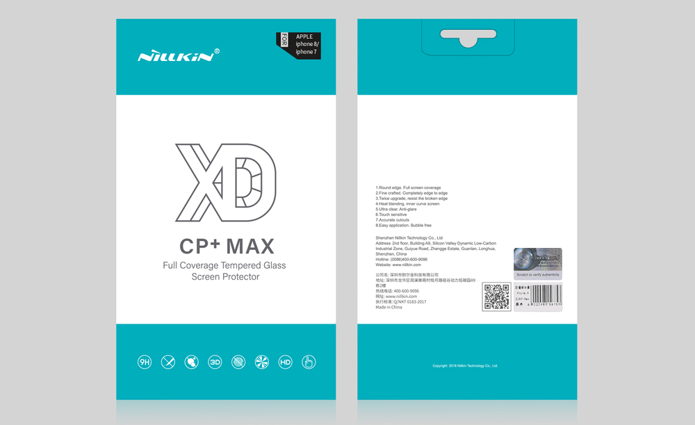 Nillkin XD CP+ Max Защитное стекло для iPhone SE 2020 / 7 / 8