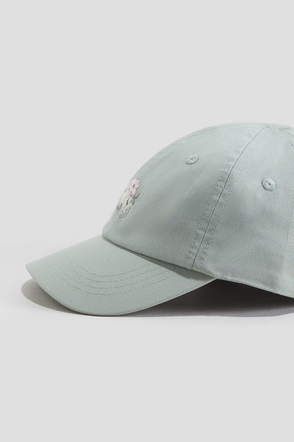 H&M Кепка с вышивкой, светло-зеленый