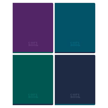 Тетрадь 48л, А5, клетка, BG Monocolor. Dark