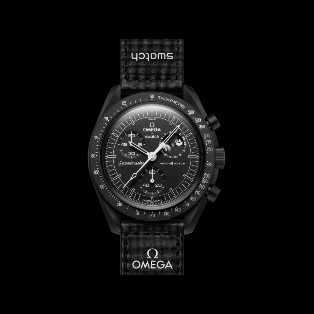 SWATCH Men 42mm Black Watch SO33B700
