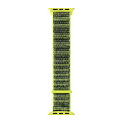 Спортивный ремешок из плетеного нейлона для часов Apple Watch 38 и 40мм, желтый цвет (flash)