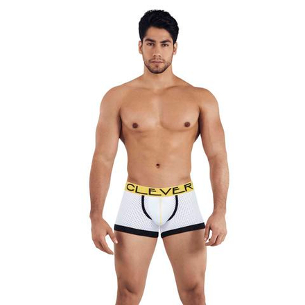 Мужские боксеры белые сетчатые Clever BRASILEA BOXER 034801