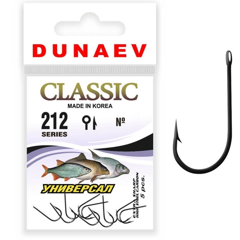 Крючок Dunaev Classic 212 # 6 (упак. 8 шт)