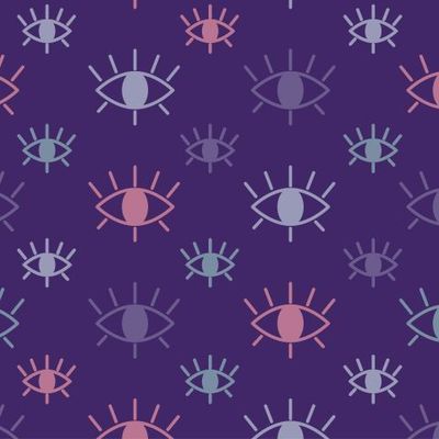 Глаза на сиреневом фоне