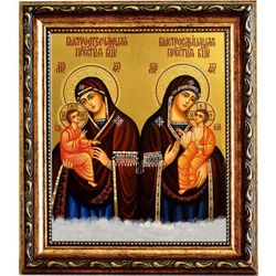 Быстрослышащая и Быстроотвечающая икона Божьей Матери на холсте.