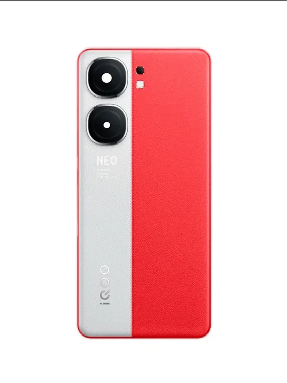 Задняя крышка для Iqoo Neo 9 5G красно-белая (Red-White) со стеклом камеры