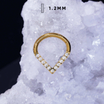 Кликер Drop Crystal PVD Yellow 1.2мм