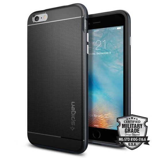 Spigen SGP Case Neo Hybrid for iPhone 6 / 6S Metal Slate SGP11619