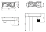 Смеситель для раковины Домус (Domus) Vincea VBFW-5DM01BG встраиваемый, брашированное золото