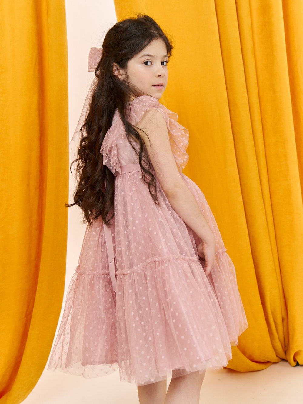 Платье фатиновое "Пудра"