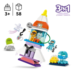 LEGO DUPLO — Приключения космического корабля 3 в 1 10422 / артикул   10422  / GTIN 5702017583778