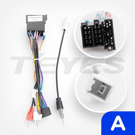 Комплект рамки с разъёмами 10" KIA Sorento 2 XM 2009-2012 (A) (без штатного усилителя) - Car-Smart 7176A