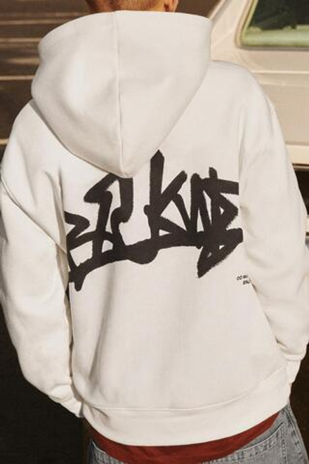 ZARA ХУДИ С ВЫШИТОЙ НАДПИСЬЮ, ЭКРЮ