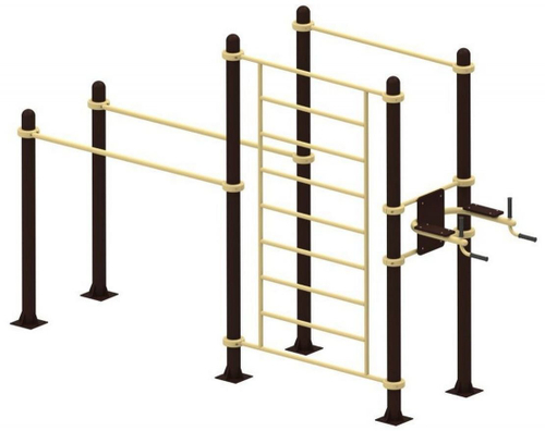 Турник, брусья, вертикальный пресс, шведская стенка YSK67