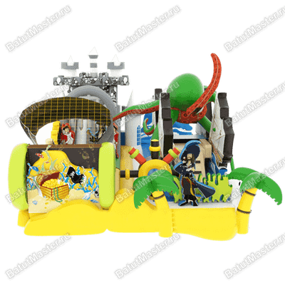 Надувная горка "Мир пиратов"