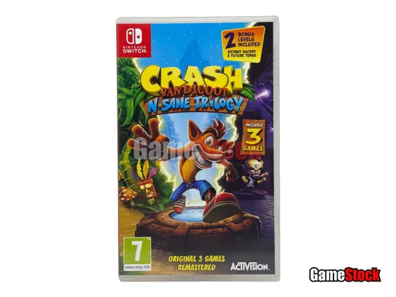 Crash Bandicoot N. Sane Trilogy (Nintendo Switch, Английская версия, Б/У)