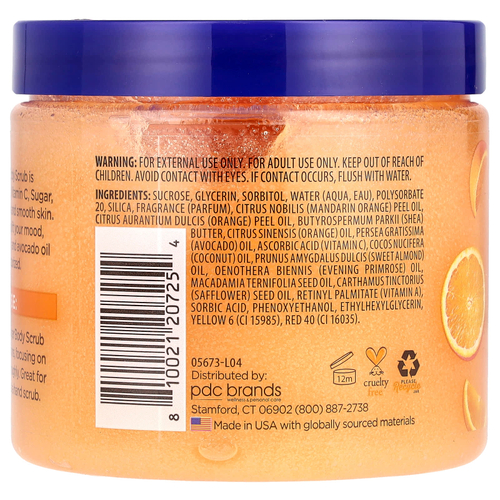 Dr. Teal's, сахарный скраб с маслом ши, цитрус, 538 г (19 унций)