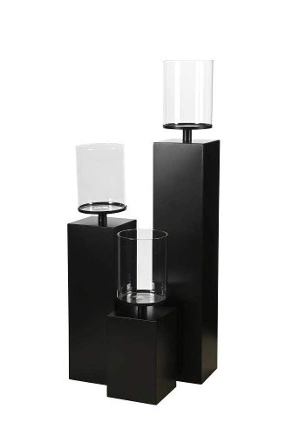 Набор из 3-х подсвечников "Шварц" 16x16xH49см/ 16x16xH74см/ 16x16xH99см