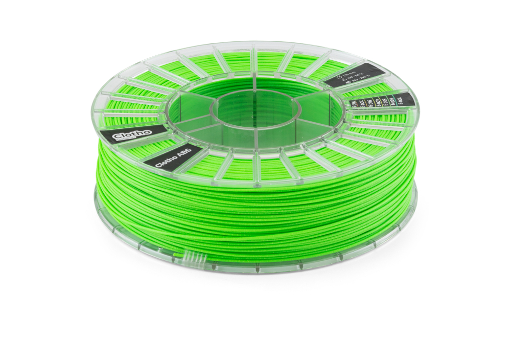 Пластик для 3D-принтеров, Clotho Filaments, Clotho ABS, GF-13, зеленый, 1,75 мм, 750