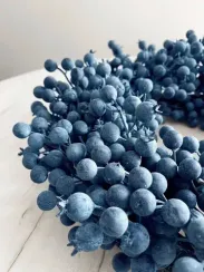 Венок из голубых ягод 40 см., Christmas DeLuxe (89966)