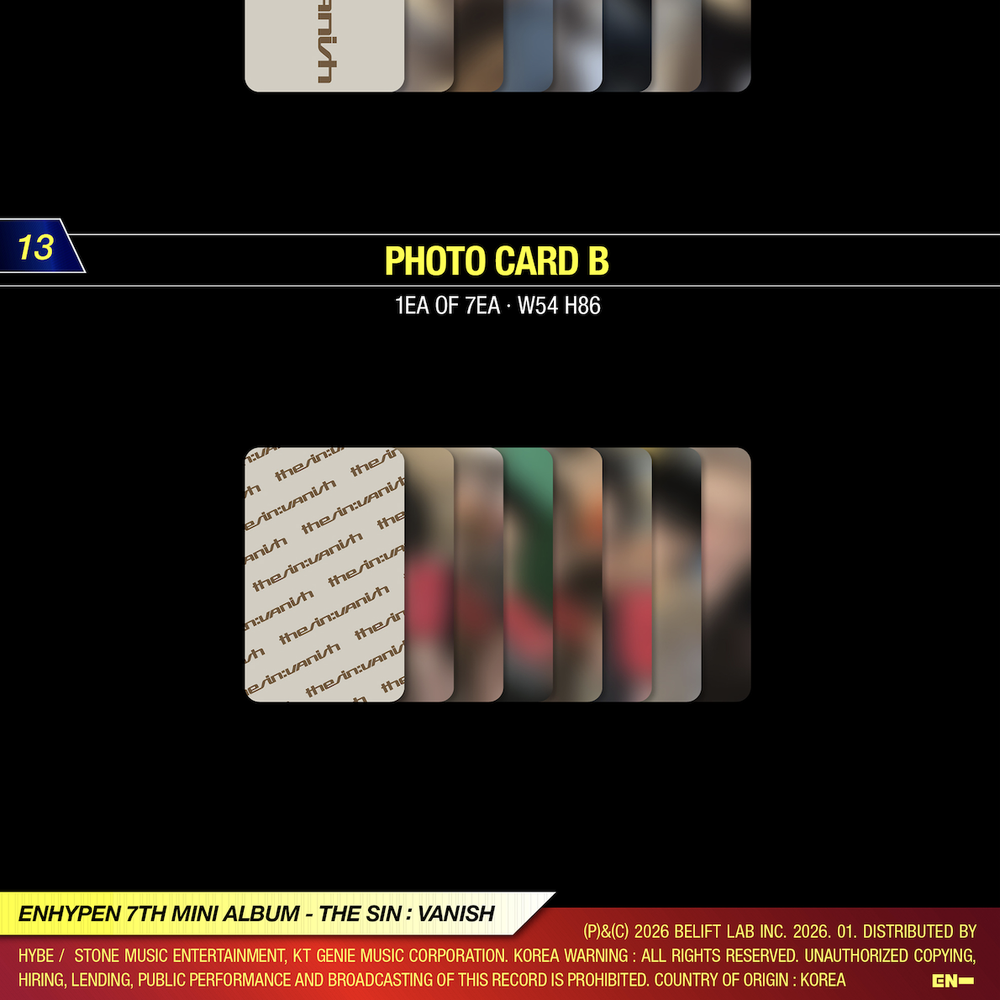 Альбом ENHYPEN - THE SIN: VANISH (с автографами)