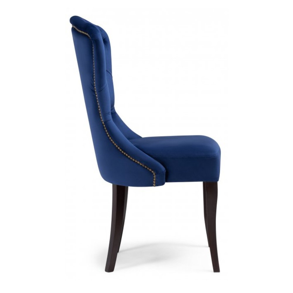 Стул деревянный Woodville Милано 1 синий, венге, ножки венге