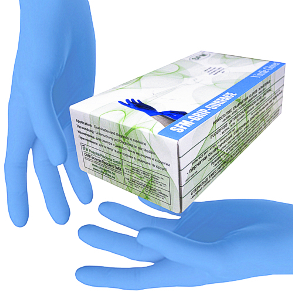 Перчатки нитриловые смотровые нестерильные неопудренные SFM 50 пар