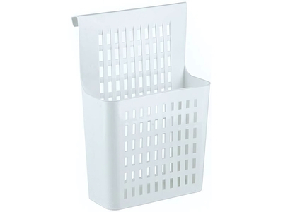 Корзина подвесная на дверь, цвет белый