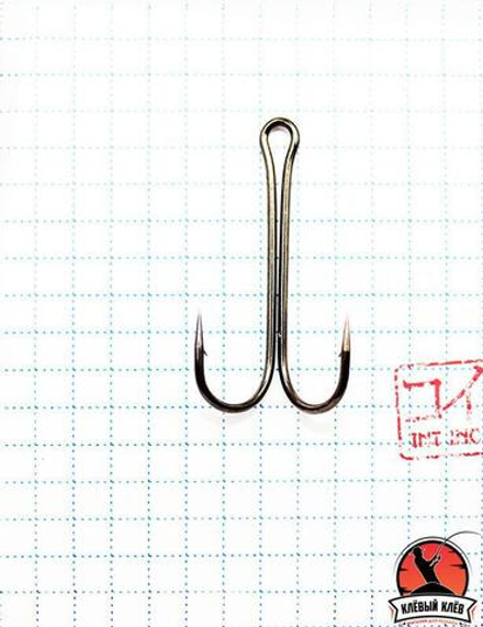 Крючок KOI "SHORT DOUBLE HOOK", размер 2 (INT), цвет BN, двойник (10 шт.)
