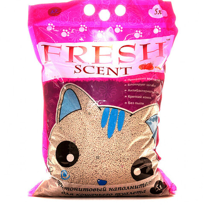 Кошач.наполн. FRESH Свежесть Клубника 5л.