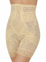 Корсетные панталоны с высокой линией талии (Размер: 8X) (Цвет: бежевый)