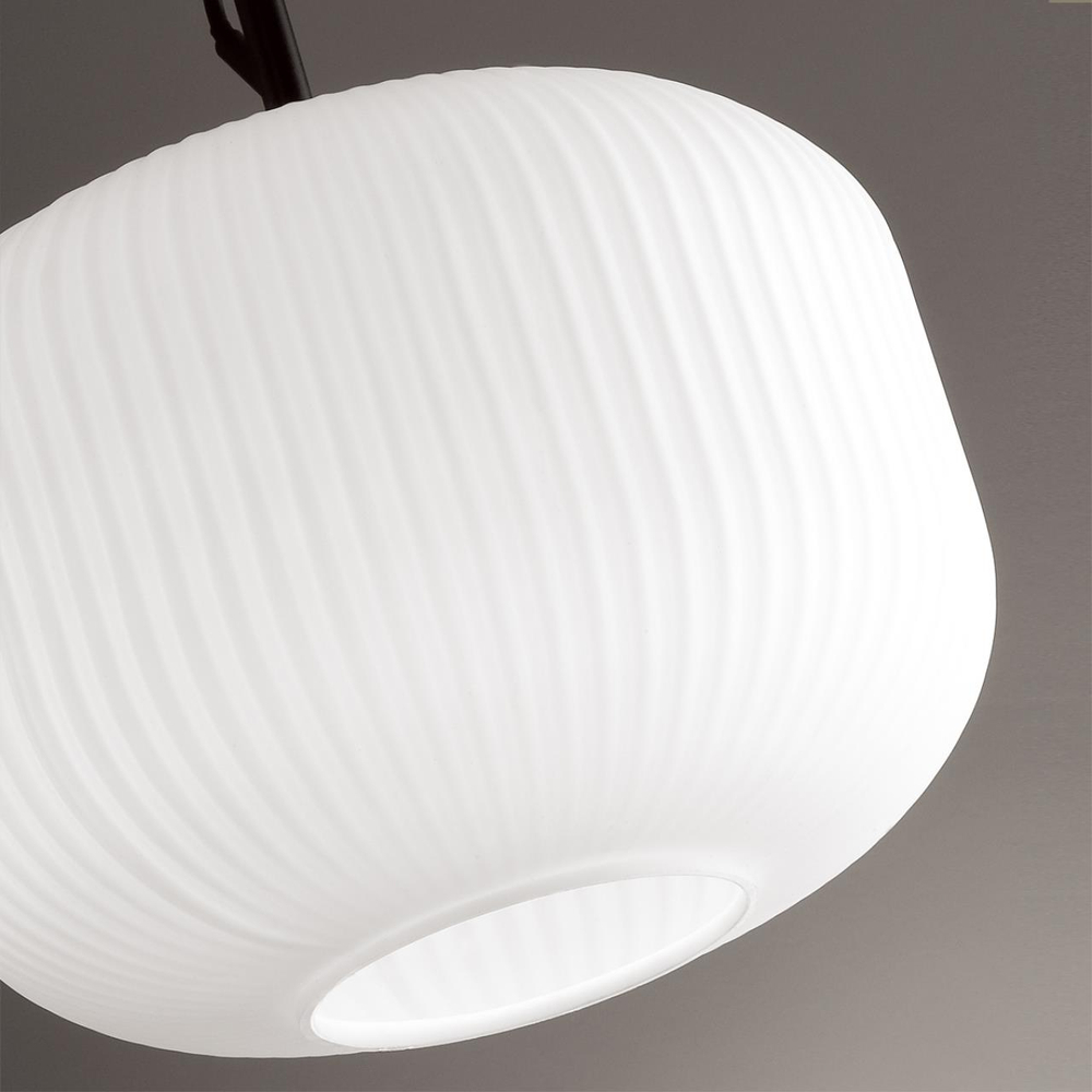 4753/1 PENDANT ODL21 411 белый/черный Подвес E27 60W ROOFI