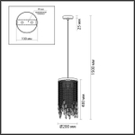 5028/3 ODL Подвес E14 40Вт 220В IP20 MODERN