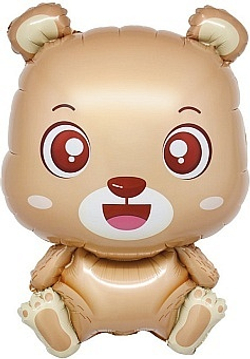 К Фигура Медвежонок Коричневый 28''/71 см.