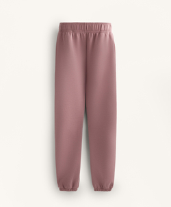 OYSHO Брюки-джоггеры из модала с начесом, розово-лиловый