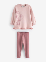 Толстовка и легинсы в комплекте для девочки Next 377-655, Розовый